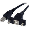 Panel Mount USB Cable Printer Short Extension Cable
